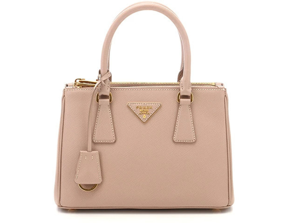 Prada Shoulder Bag Embossed Leather